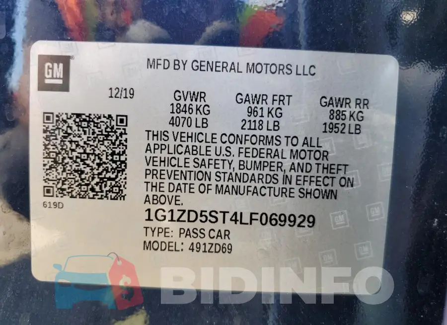 1G1ZD5ST4LF069929 Photo# 13