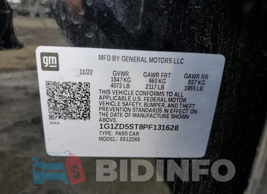 1G1ZD5ST8PF131628 Photo# 13