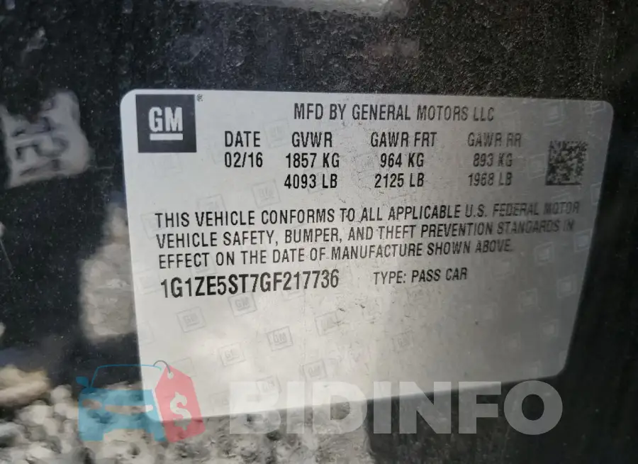 1G1ZE5ST7GF217736 Photo# 12