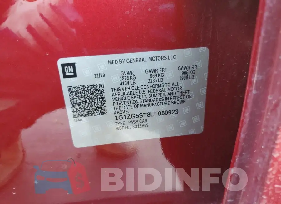 1G1ZG5ST8LF050923 Photo# 12