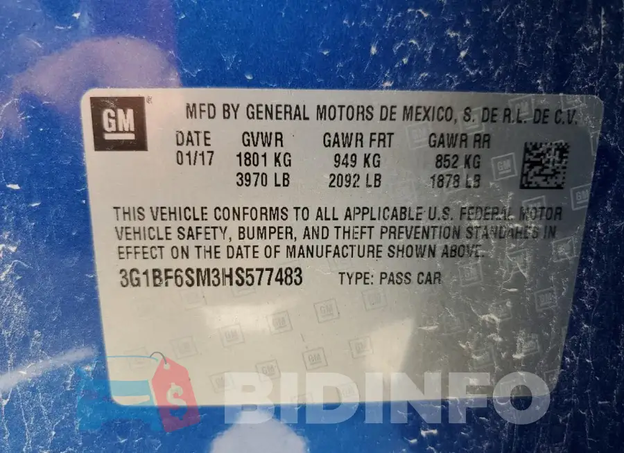 3G1BF6SM3HS577483 Photo# 13