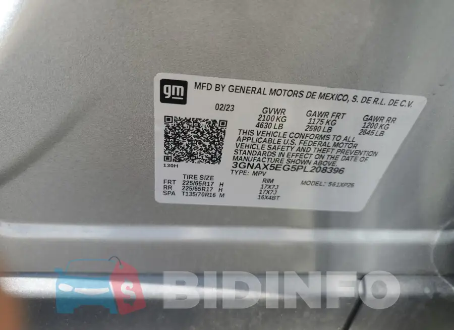 3GNAX5EG5PL208396 Photo# 13