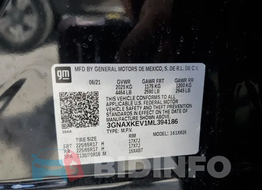 3GNAXKEV1ML394186 Photo# 14