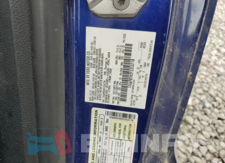 1FA6P8TH2F5353718 Photo# 12