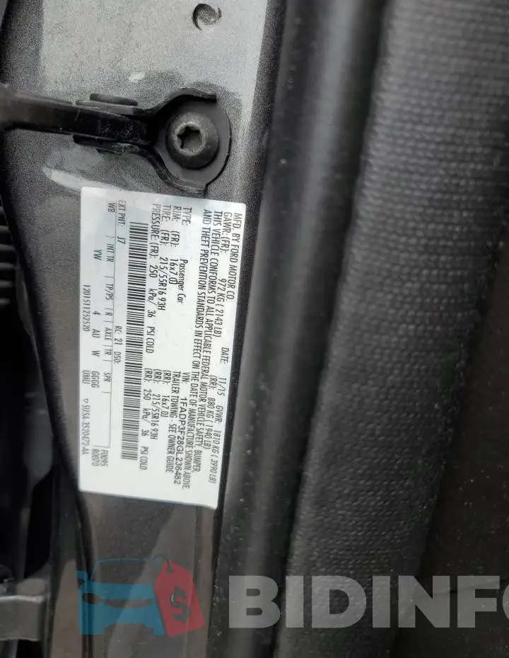 1FADP3F28GL236482 Photo# 13