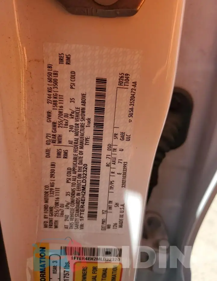 1FTER4EH2MLD32320 Photo# 13