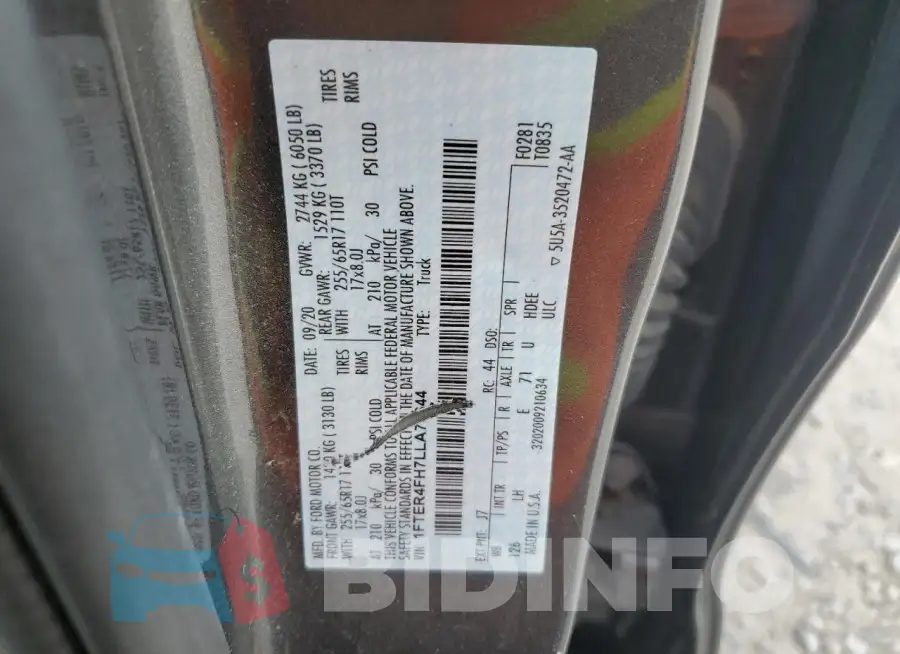 1FTER4FH7LLA73644 Photo# 12
