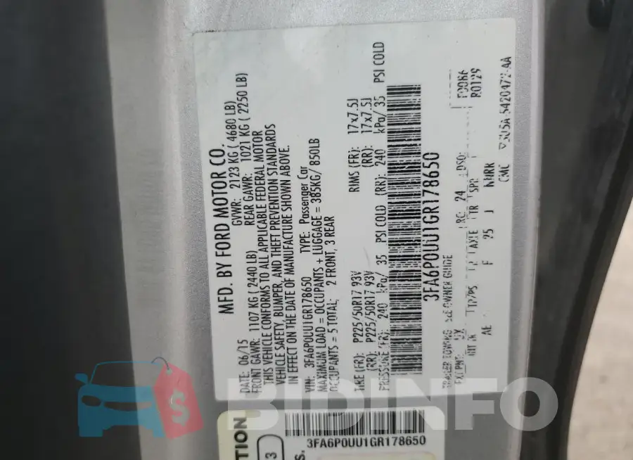 3FA6P0UU1GR178650 Photo# 12