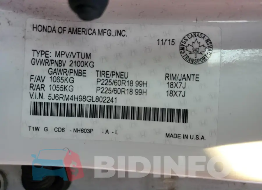 5J6RM4H98GL802241 Photo# 14
