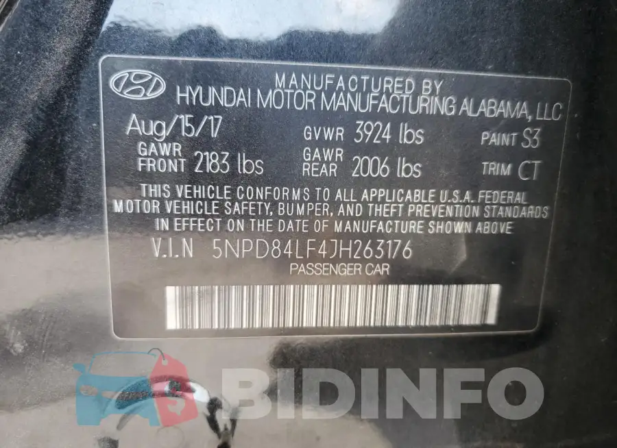 5NPD84LF4JH263176 Photo# 12