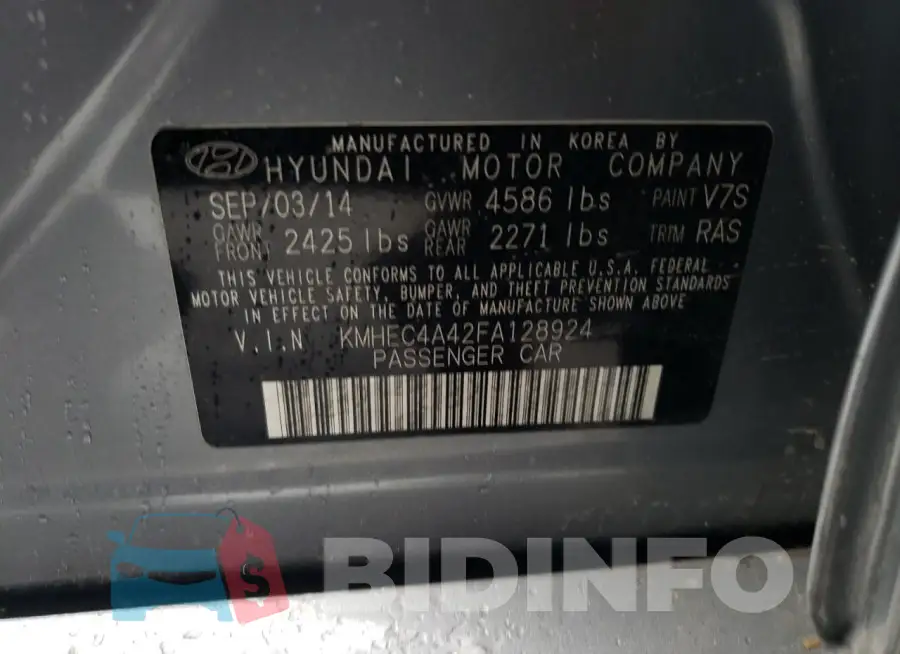 KMHEC4A42FA128924 Photo# 12
