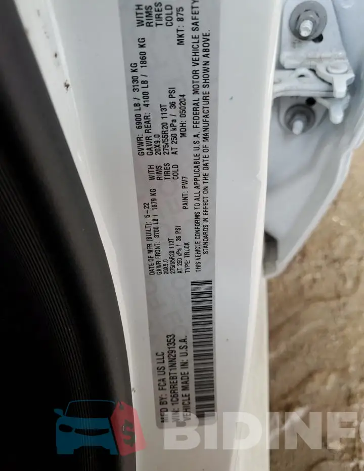 1C6RREBT1NN291353 Photo# 13