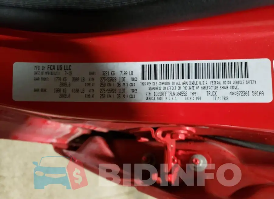 1C6SRFFT7LN104552 Photo# 12
