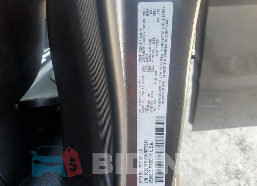 1C6SRFHM2NN270342 Photo# 12