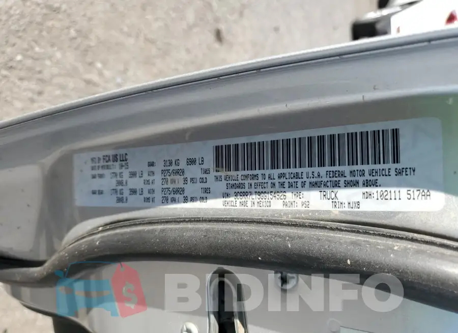 3C6RR7LT9GG154926 Photo# 12