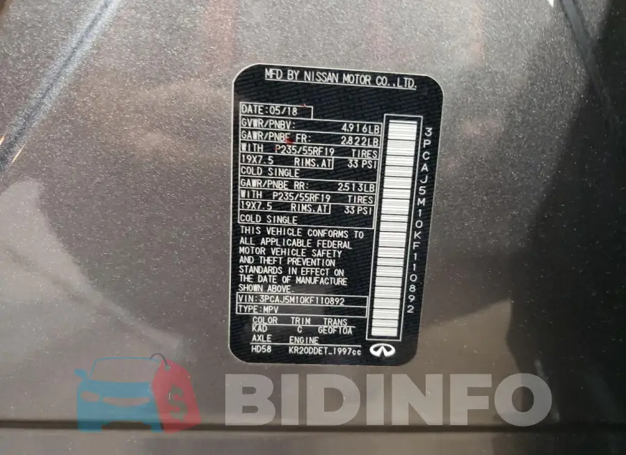 3PCAJ5M10KF110892 Photo# 11