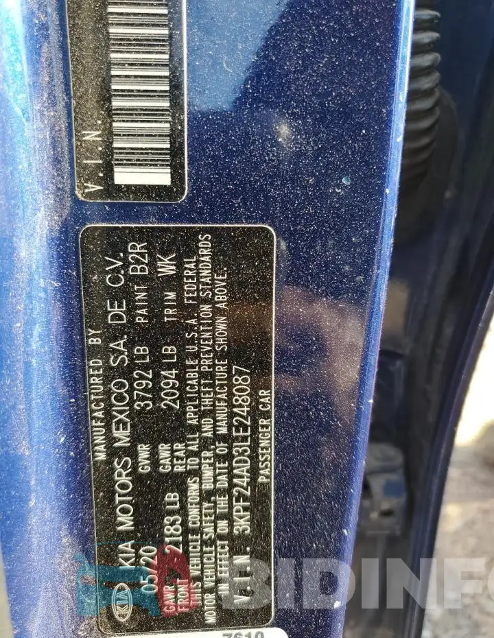 3KPF24AD3LE248087 Photo# 12