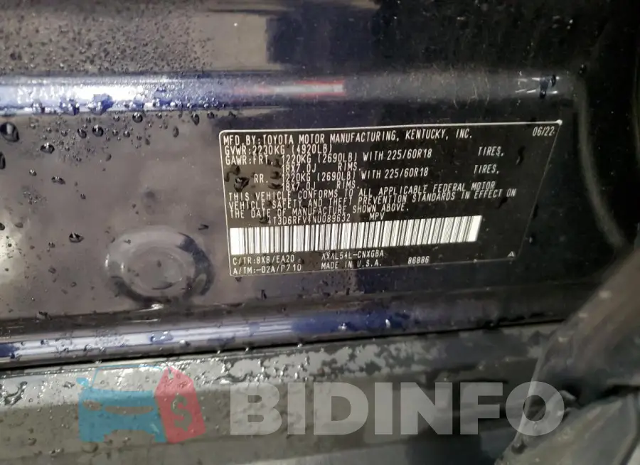 4T3D6RFV4NU089632 Photo# 13