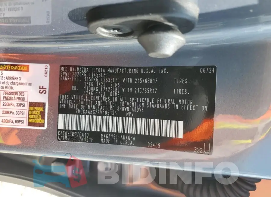 7MUCAABG7RV103135 Photo# 13