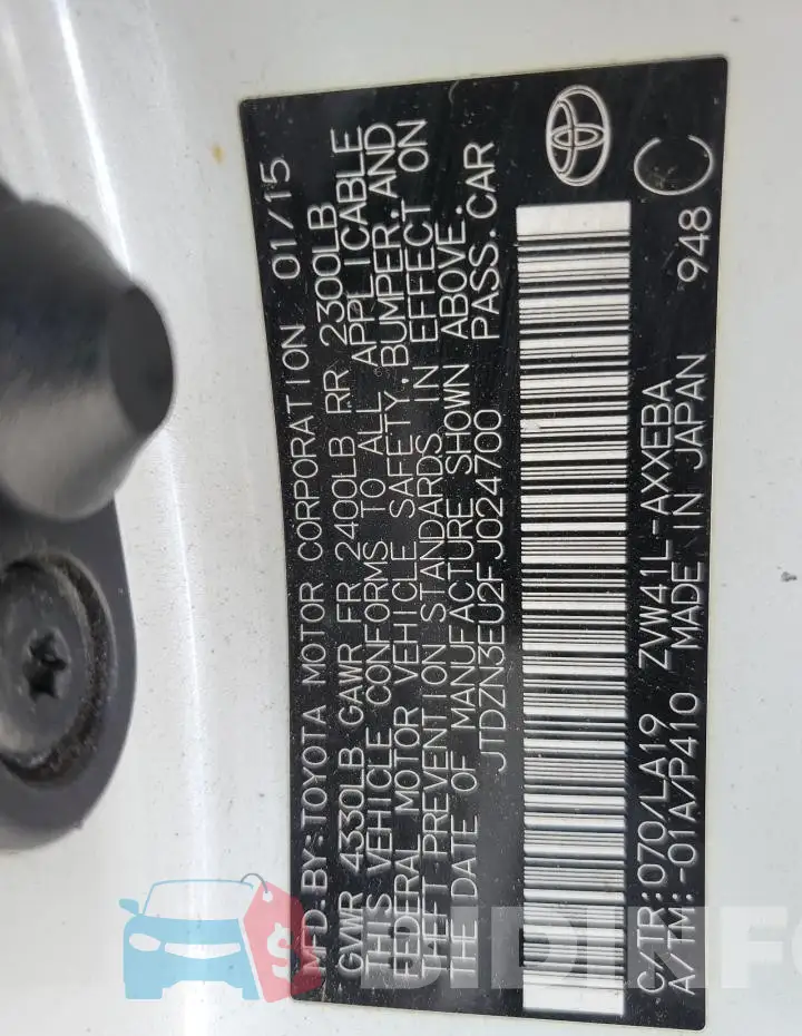 JTDZN3EU2FJ024700 Photo# 12