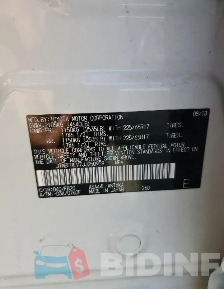 JTMBFREV7JJ250959 Photo# 14