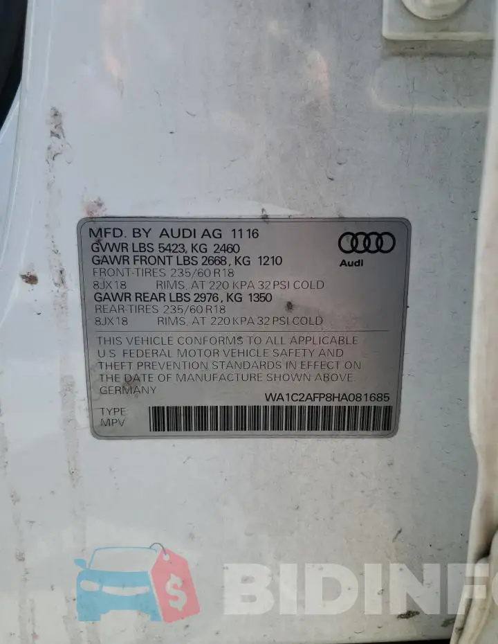 WA1C2AFP8HA081685 Photo# 13