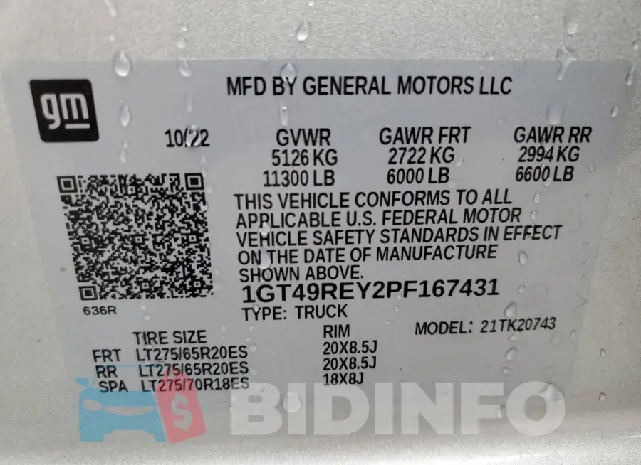 1GT49REY2PF167431 Photo# 12