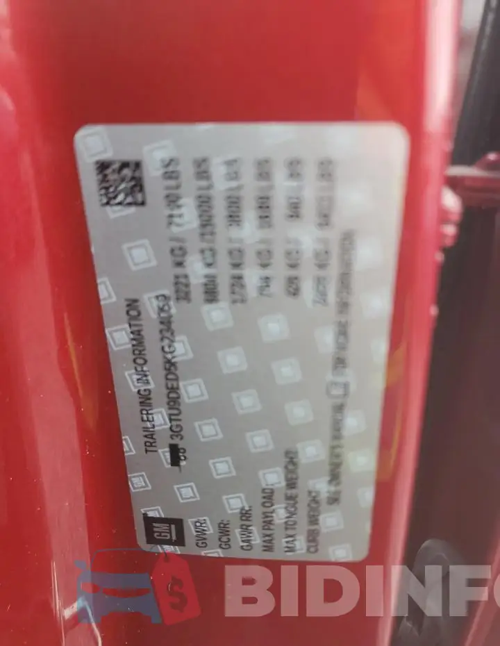 3GTU9DED5KG234059 Photo# 12
