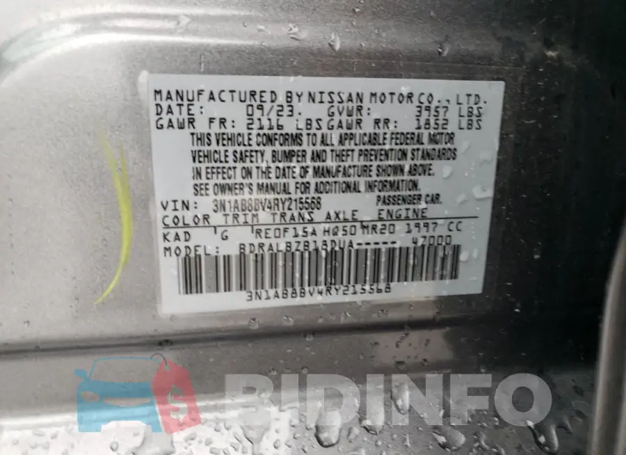 3N1AB8BV4RY215568 Photo# 12