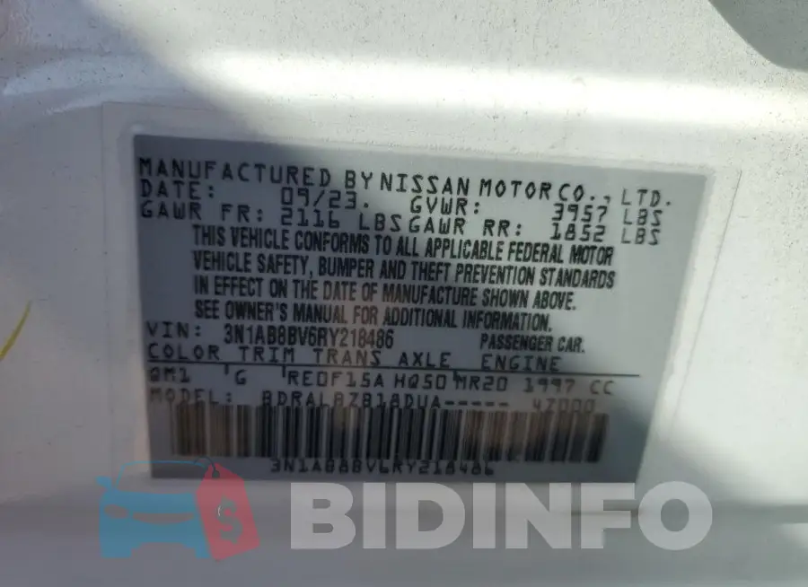 3N1AB8BV6RY218486 Photo# 12