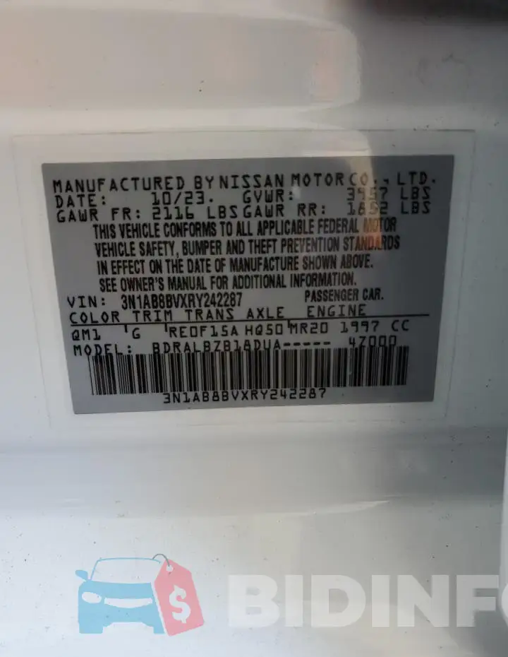 3N1AB8BVXRY242287 Photo# 12