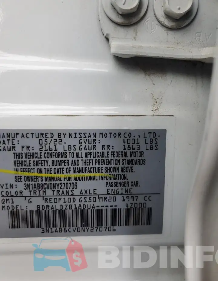 3N1AB8CV0NY270706 Photo# 12