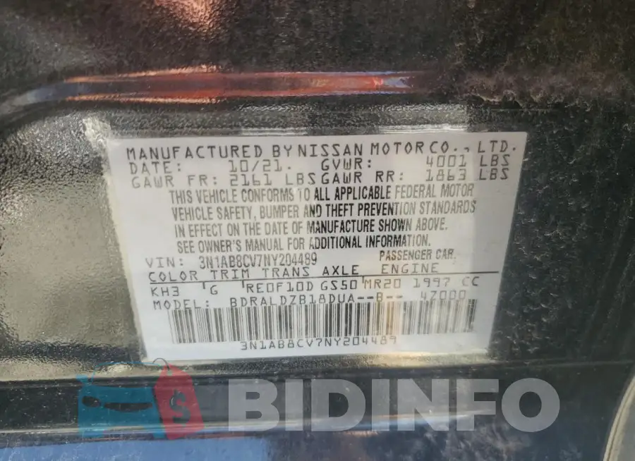 3N1AB8CV7NY204489 Photo# 12