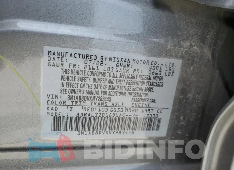3N1AB8DVXNY283445 Photo# 12