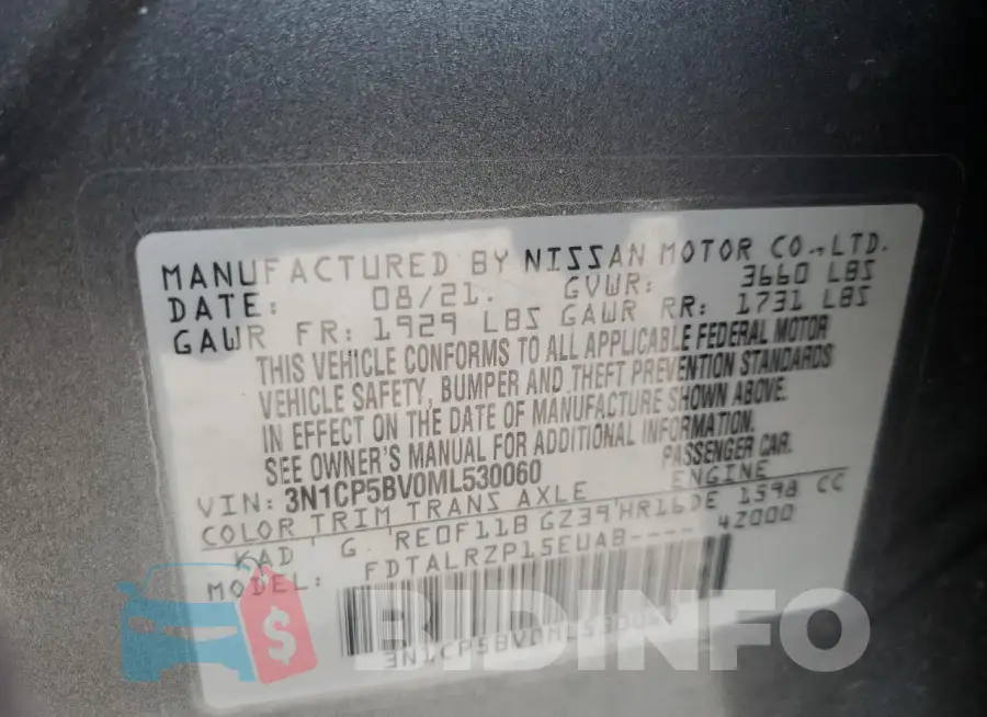 3N1CP5BV0ML530060 Photo# 14