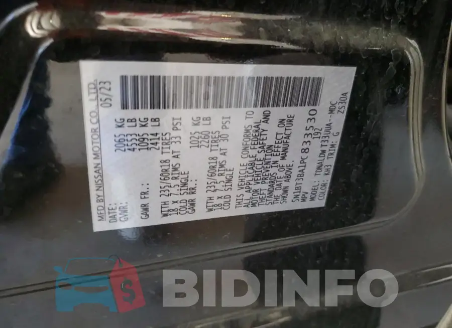 5N1BT3BA1PC833530 Photo# 13