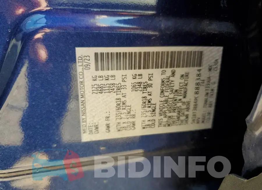5N1BT3BB4PC888384 Photo# 14