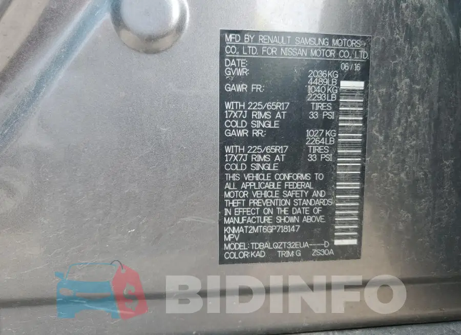 KNMAT2MT6GP718147 Photo# 13