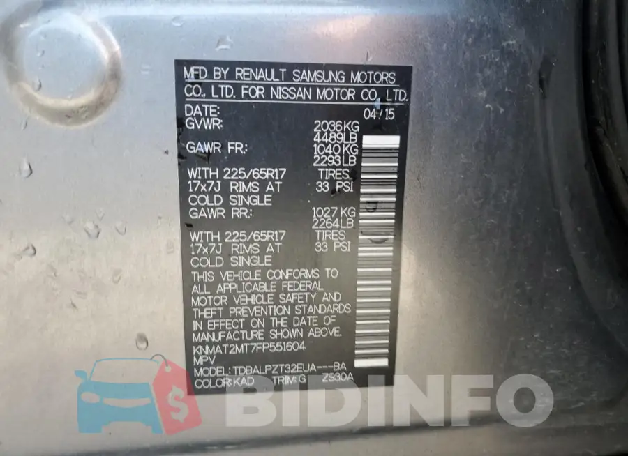 KNMAT2MT7FP551604 Photo# 14
