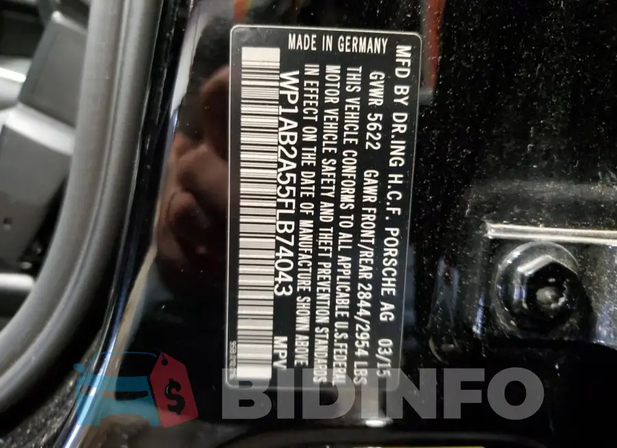 WP1AB2A55FLB74043 Photo# 13