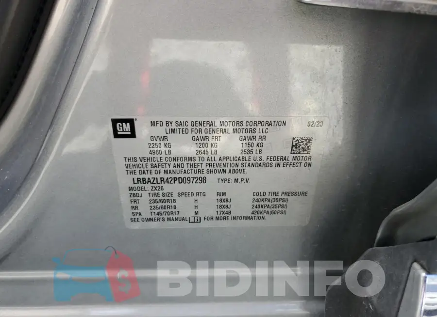 LRBAZLR42PD097298 Photo# 13