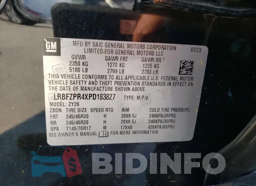 LRBFZPR4XPD183827 Photo# 13