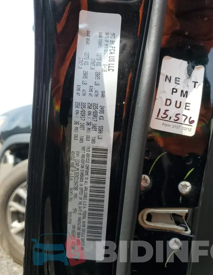 1C4PJMLB2KD194798 Photo# 12