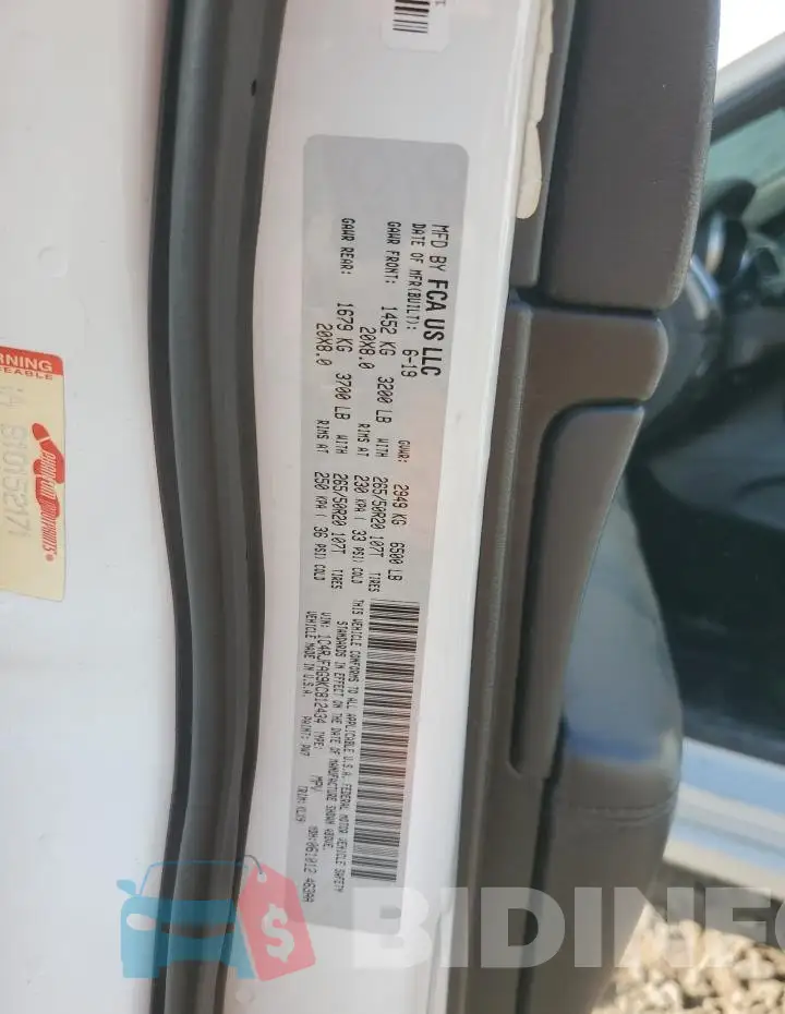 1C4RJFAG9KC812434 Photo# 14