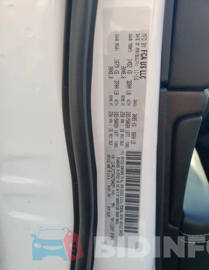 1C4RJFCTXHC734037 Photo# 14
