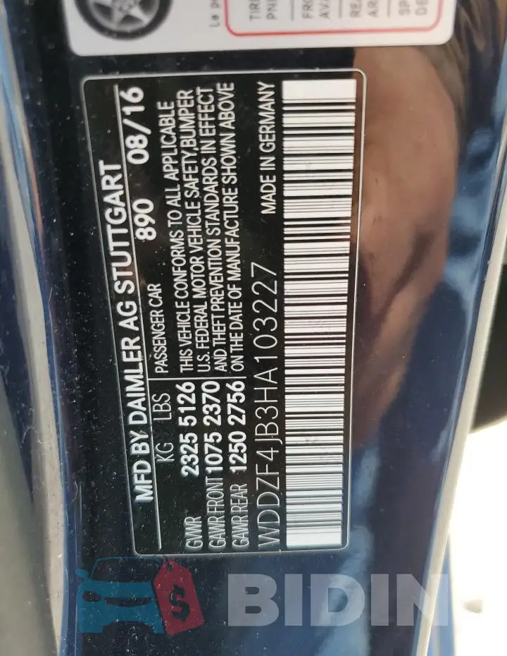 WDDZF4JB3HA103227 Photo# 12