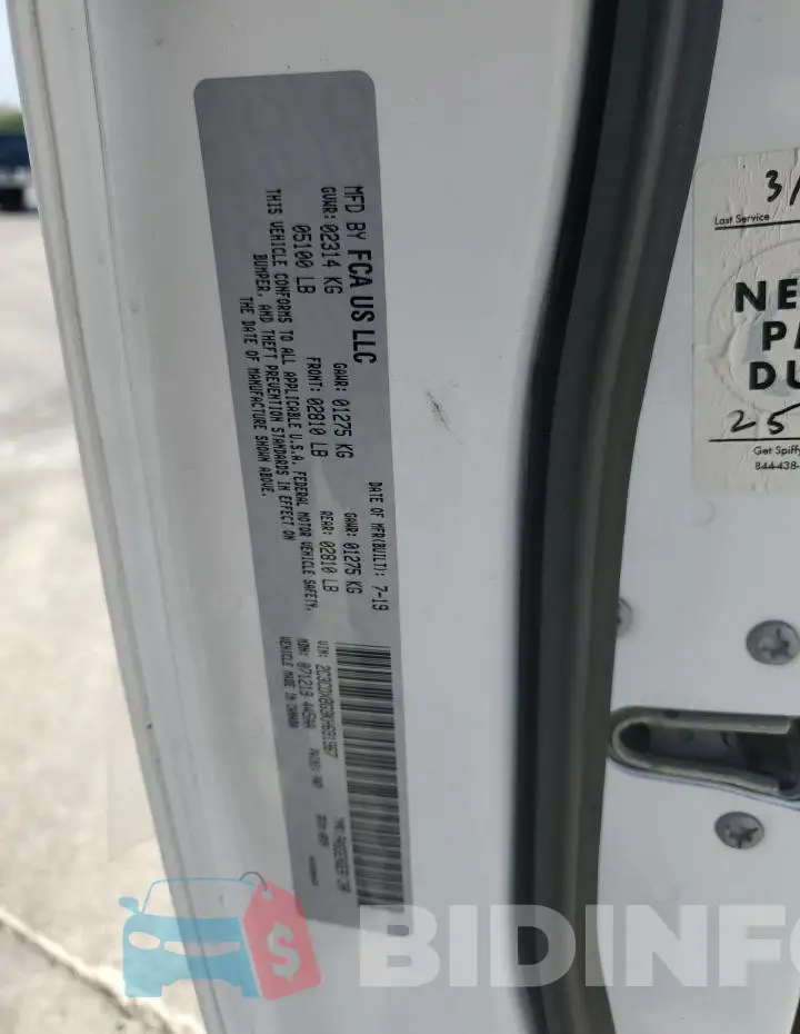 2C3CDXBG3KH691967 Photo# 13