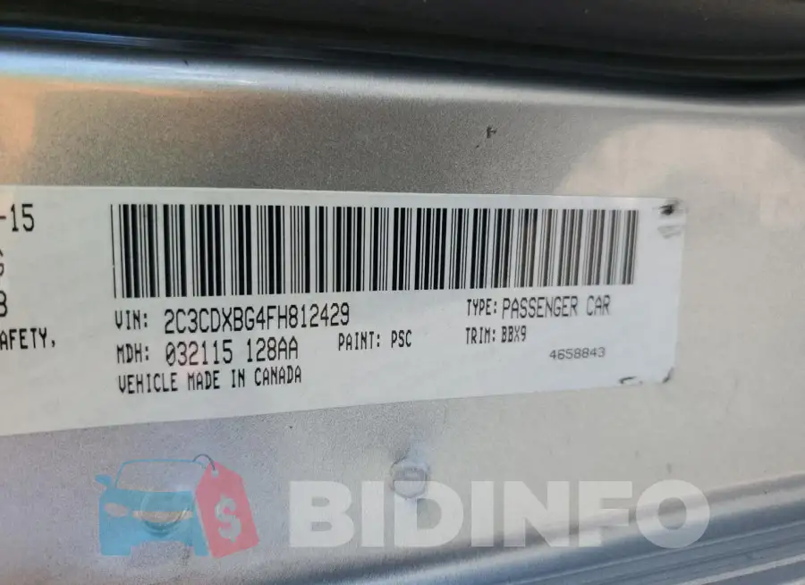 2C3CDXBG4FH812429 Photo# 12