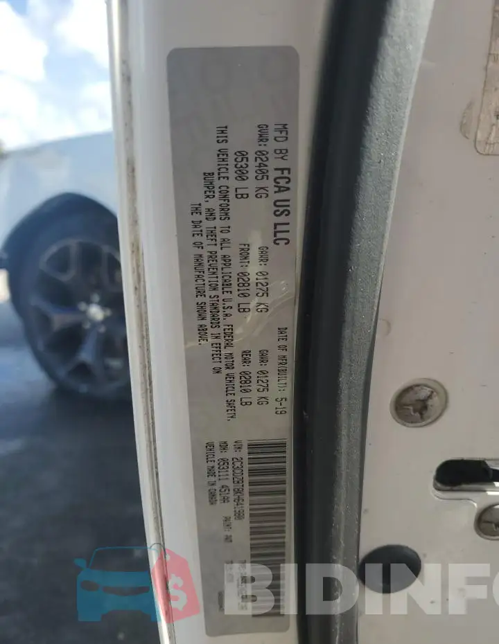 2C3CDZBT8KH641980 Photo# 13