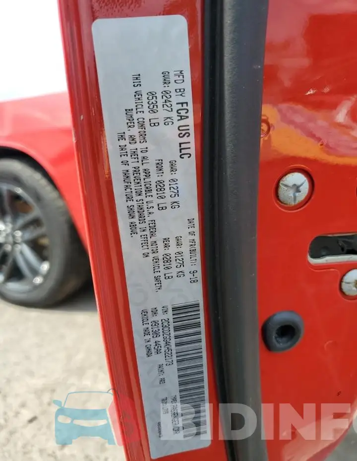 2C3CDZGG4KH522173 Photo# 12